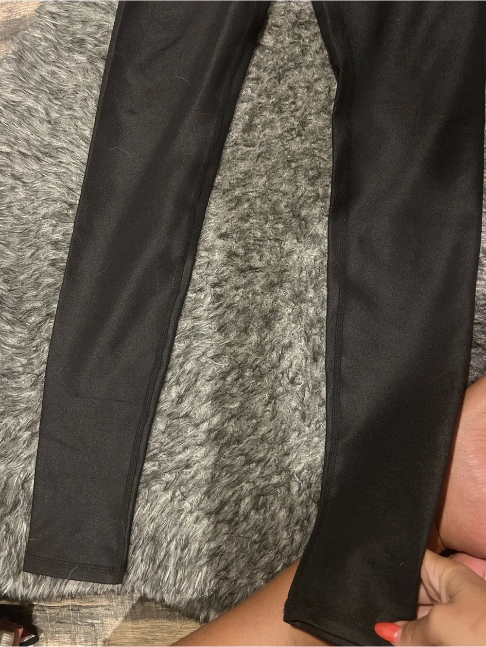 Black Faux Leather Leggings